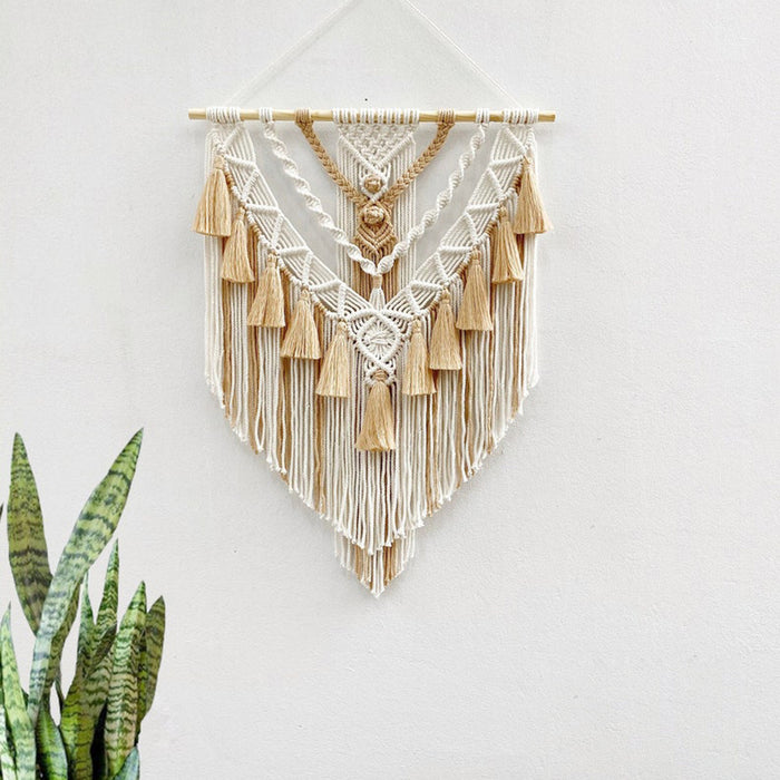 Wall Hanging Woven Tapestry ,Cotton Handmade Wall Hanging Decor