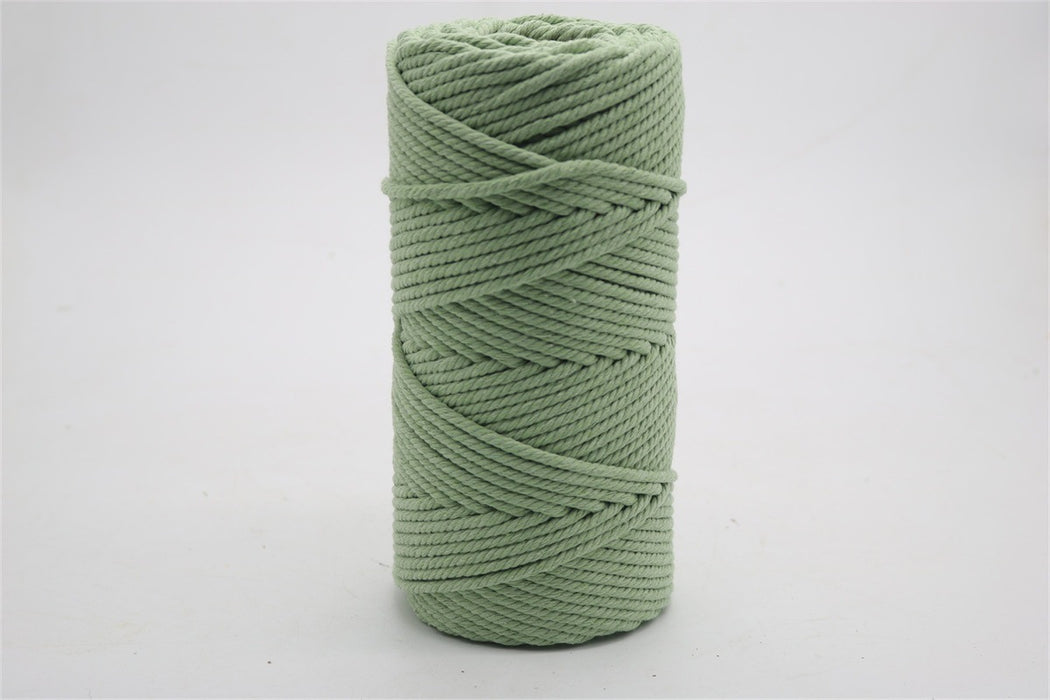 100% Natural Macrame Cotton Cord,4mm*100M Twine String Cord Colored Cotton Rope