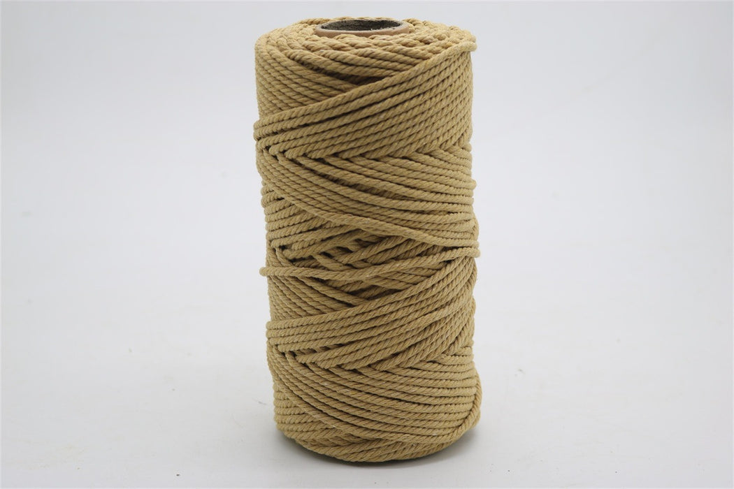 100% Natural Macrame Cotton Cord,4mm*100M Twine String Cord Colored Cotton Rope